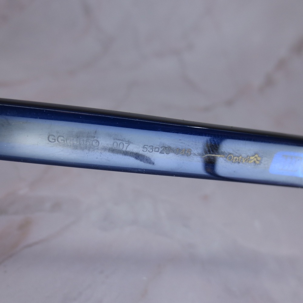 Gucci GG0015O 007 Tortoise Blue Red Web Stripe Eyeglasses Frames 53-20-145 Italy - Picture 7 of 8